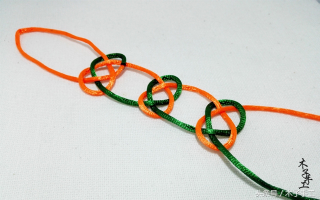木子手工红绳手链,木子手工编织红绳慢动作