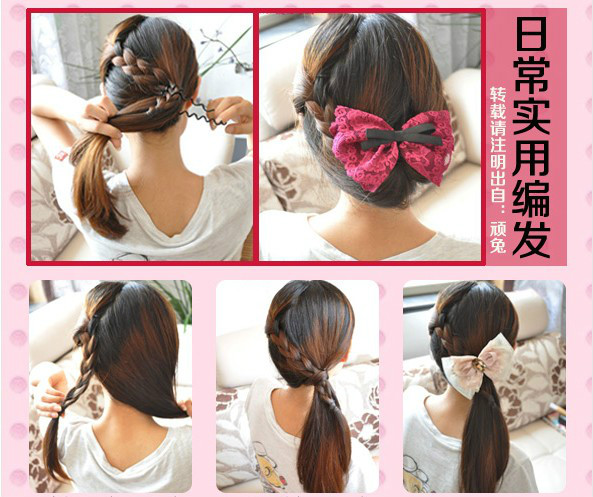 怎样扎头发简单好看儿童编发10岁,女孩扎头发简单洋气9-13岁穿汉服