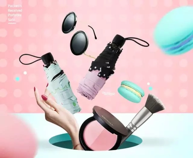 正确的遮阳伞防晒方法,夏日必备遮阳伞晴雨两用小巧便携