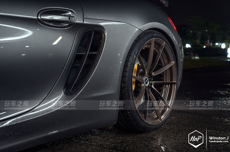 保时捷cayman改装gt4街拍 (保时捷cayman改装22寸轮毂)