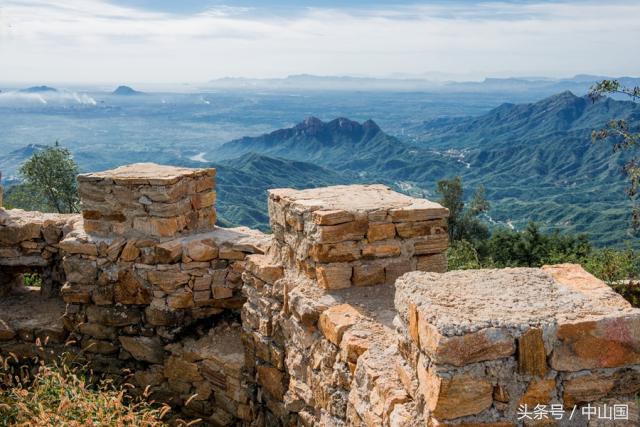 石家庄平山山顶日军碉堡群,太行山战场遗址