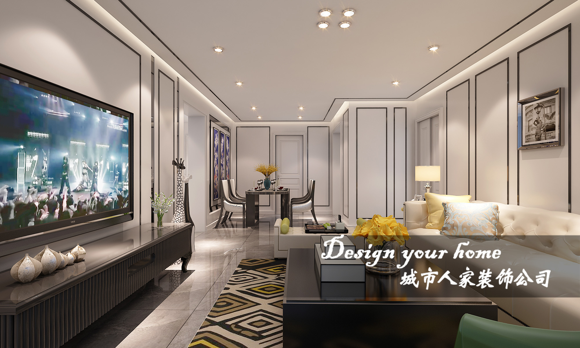 烟台家庭装修好看又便宜,烟台118平现代简约风格装修