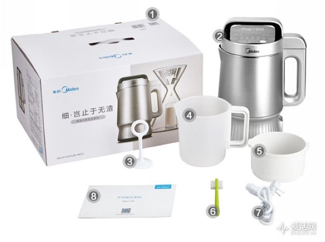 美的生磨豆浆机早餐豆浆,早餐豆浆机推荐高颜值