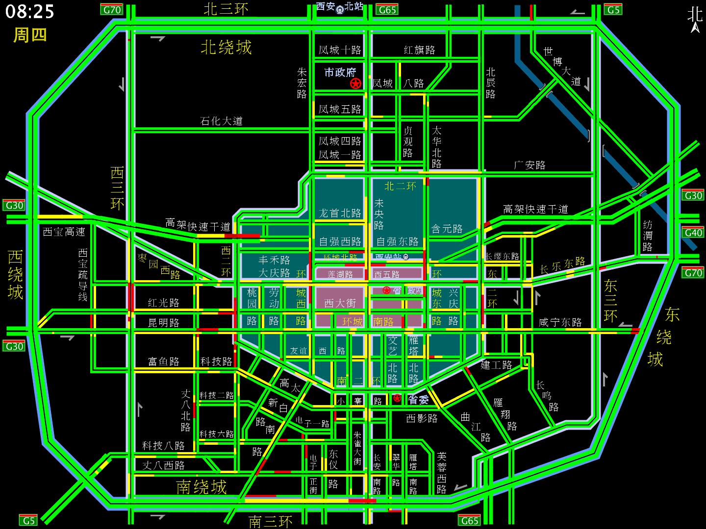 每日交通路线提示,一周出行计划