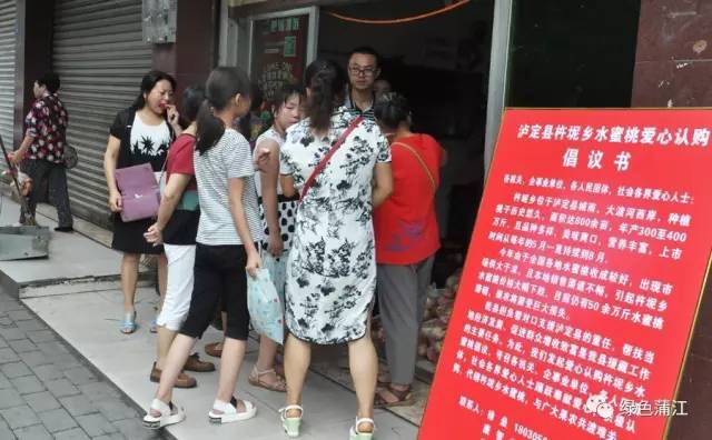 蒲江县认购泸定水蜜桃9万余斤 帮助果农度过难关