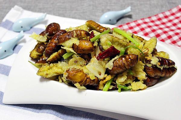 干煸蚕蛹的教程视频,干煸蚕蛹老东北