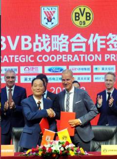 鲁能青训硕果遍布中超,鲁能与多特蒙德