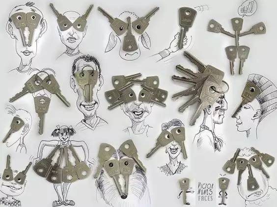 100幅治愈系铅笔小插画,铅笔创意插画