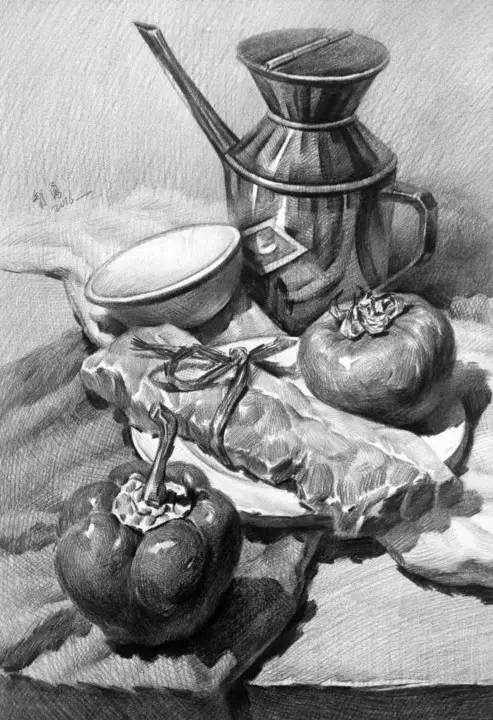素描静物不会默写,素描不会画光影怎么办