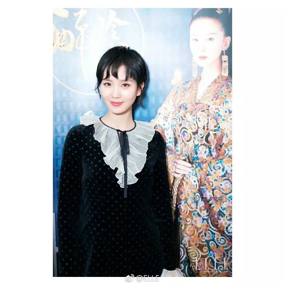 中长发也能扎的杨紫同款短发发型,短发杨紫同款发型