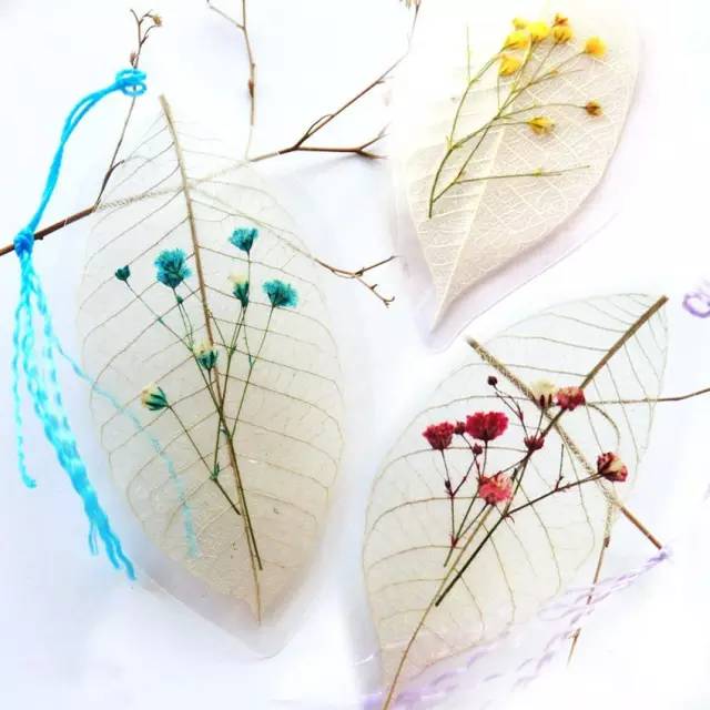 春夏秋冬自制的书签,秋天书签diy