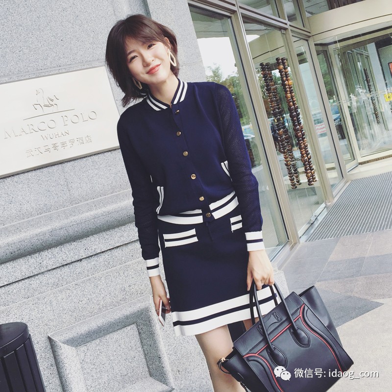 秋冬针织裙套装时髦,慵懒风针织套装裙