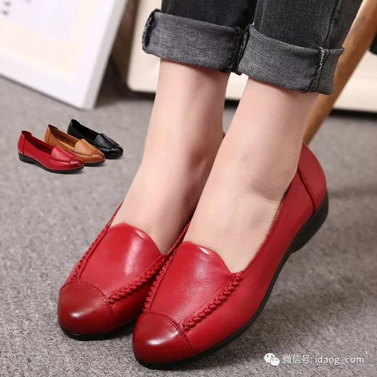 秋季一脚蹬真皮皮鞋,真皮秋季男士皮鞋