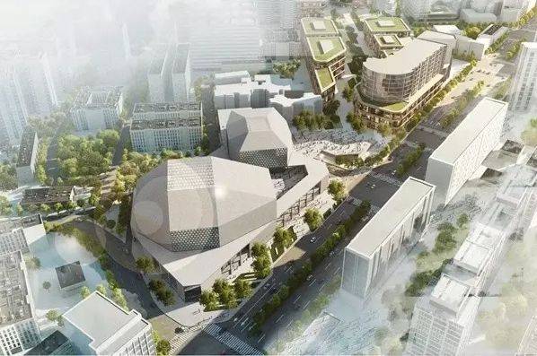 天府一街圆形建筑演艺中心,成都天府新区文化展示中心