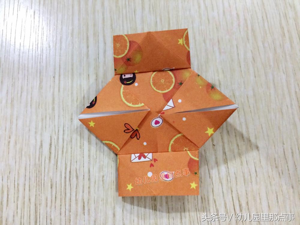 制作剪纸红灯笼的折纸步骤,亲子手工折纸灯笼