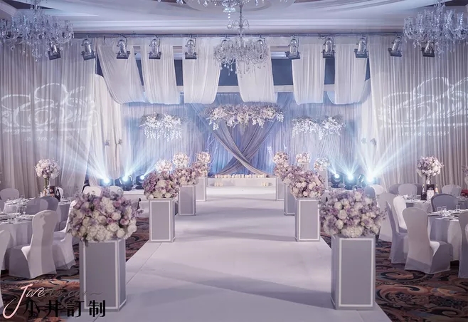 户外婚礼场景布置效果图,红色系婚礼户外布置场景