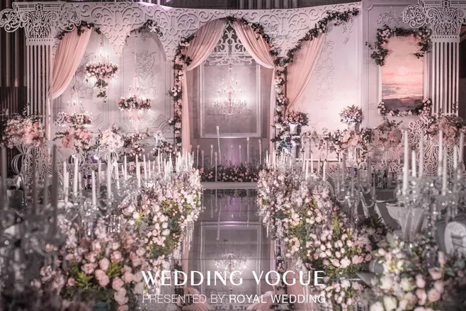 户外婚礼场景布置效果图,红色系婚礼户外布置场景