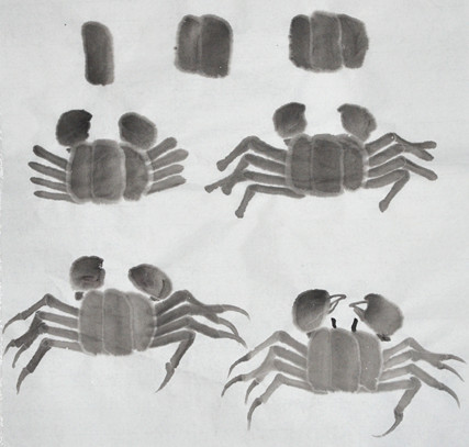 螃蟹的画法儿童画,螃蟹的画法有多少种