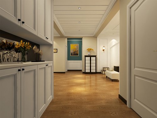 蓝绿色风格装修,建发宝湖庭院多少钱一平