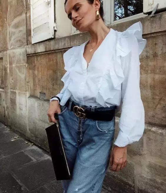 穿牛仔裤扎腰带还是不扎腰带好看,牛仔裤腰太松了有什么好看的腰带