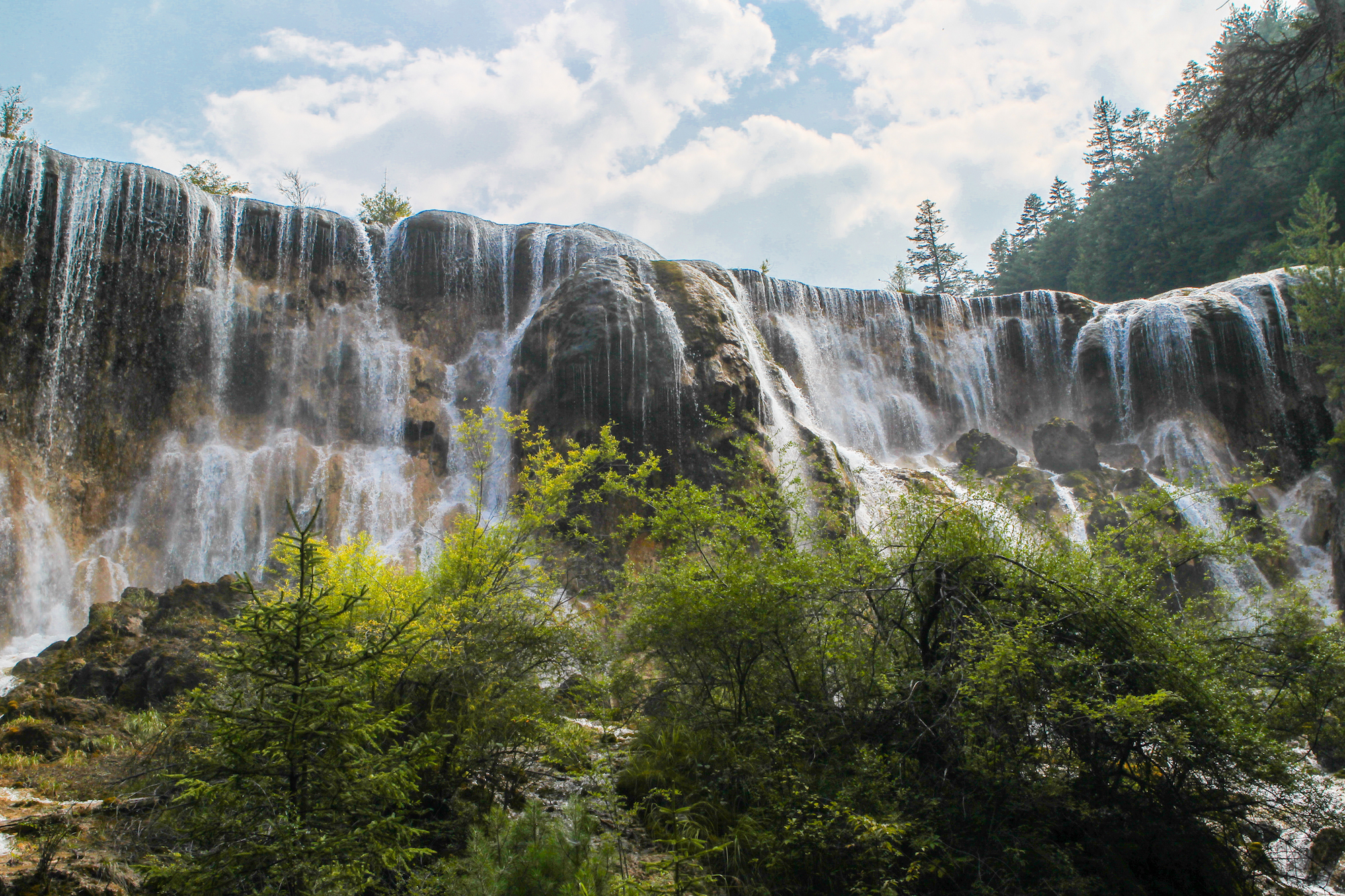 地震前的九寨沟美景,航拍地震前九寨沟所有景点