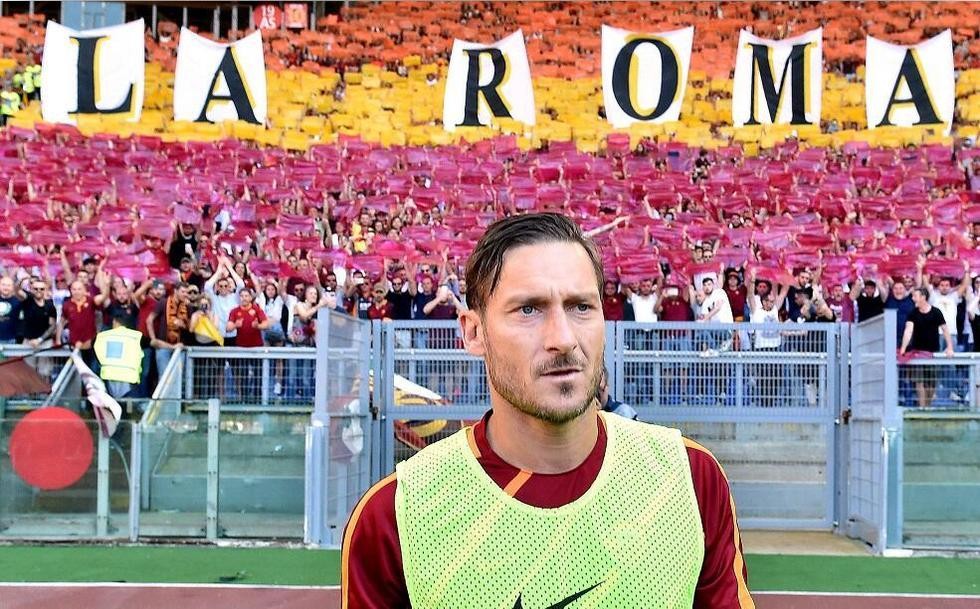 足球狼王托蒂告别,托蒂的标志性传奇