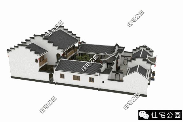 农村中式合院10-15万自建房,农村中式合院房子设计