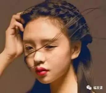 仙女式花环编发,戴头顶花环编发教程图解