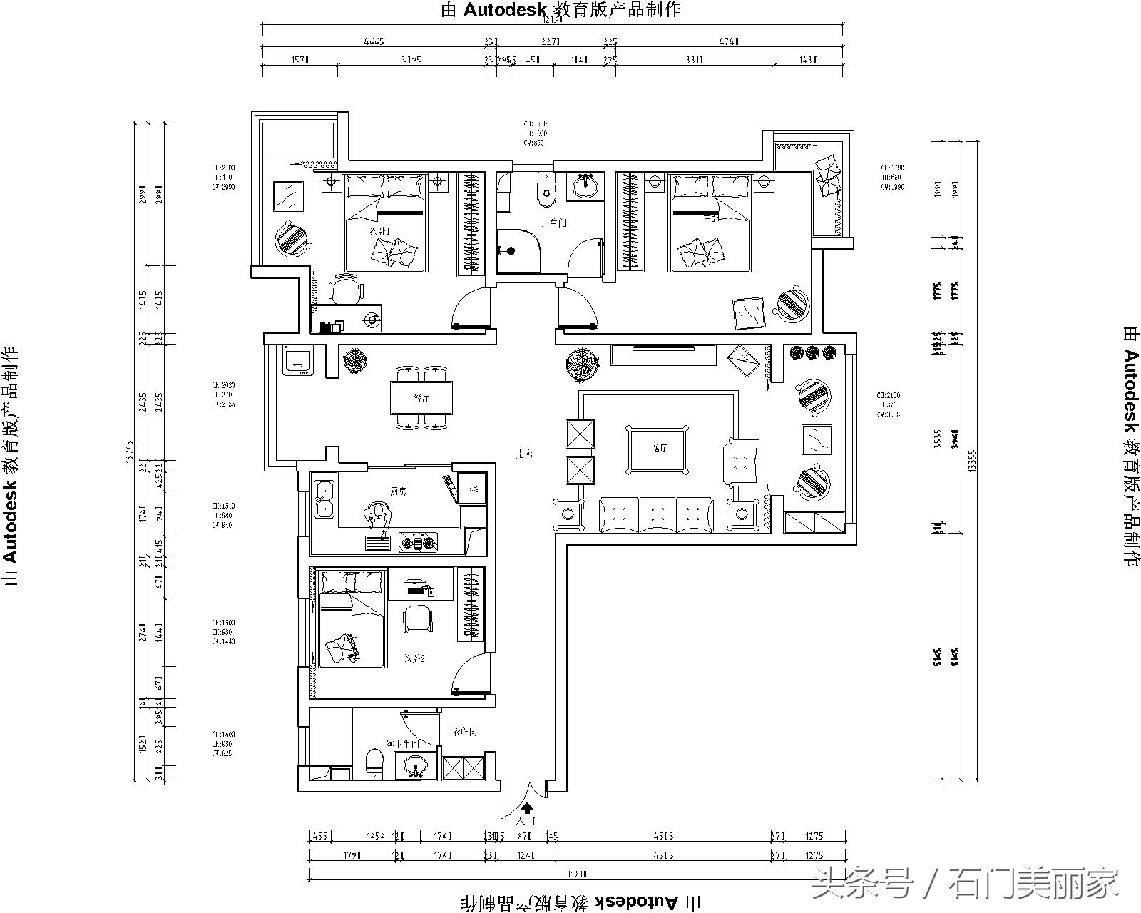 石家庄上河原著视频,石家庄翰林观天下小三居装修风格