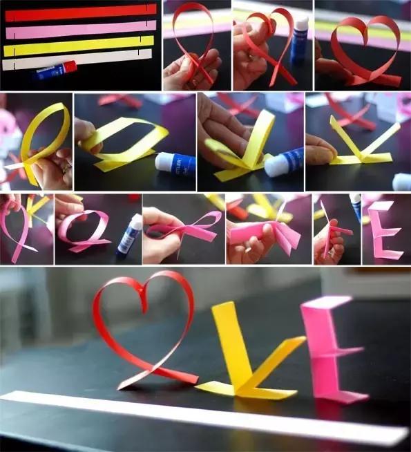 爱心简单折纸手工幼儿园,3-6岁幼儿折纸手工爱心