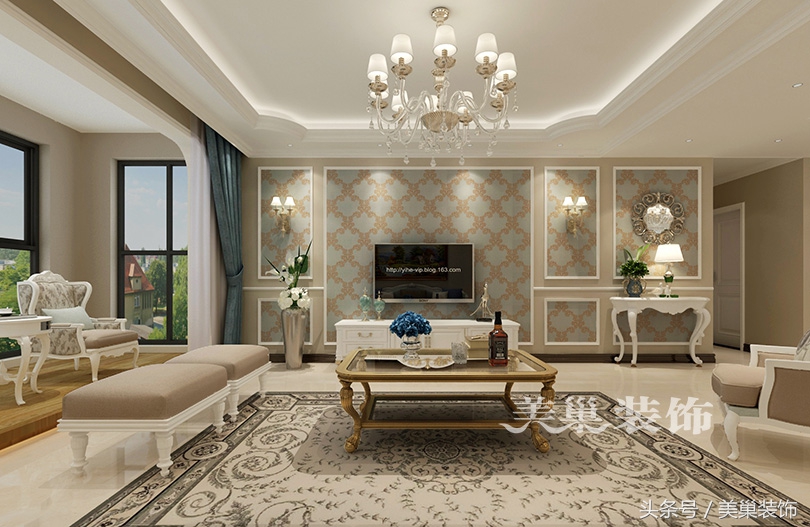 郑州155平四房两厅两卫装修效果图,郑州林溪湾别墅效果图