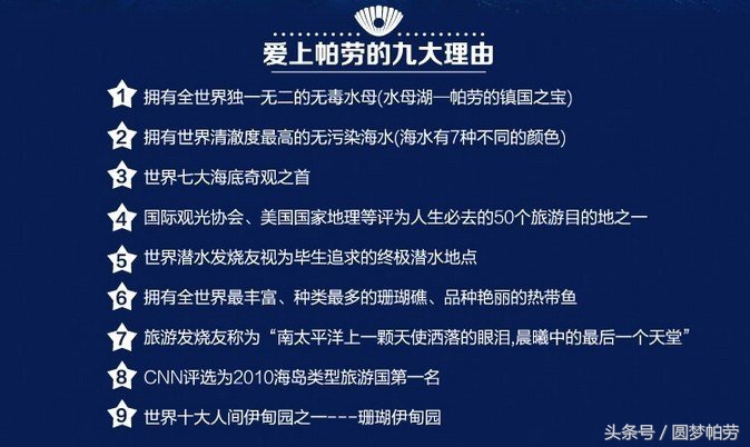 一站式的帕劳自由行,帕劳自由行最佳路线图