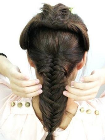 超有个性的几款韩式编发简单易学,半披直发编发教程