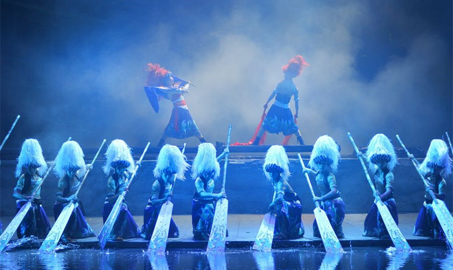 湖南张家界民俗大戏魅力湘西,湖南边城表演