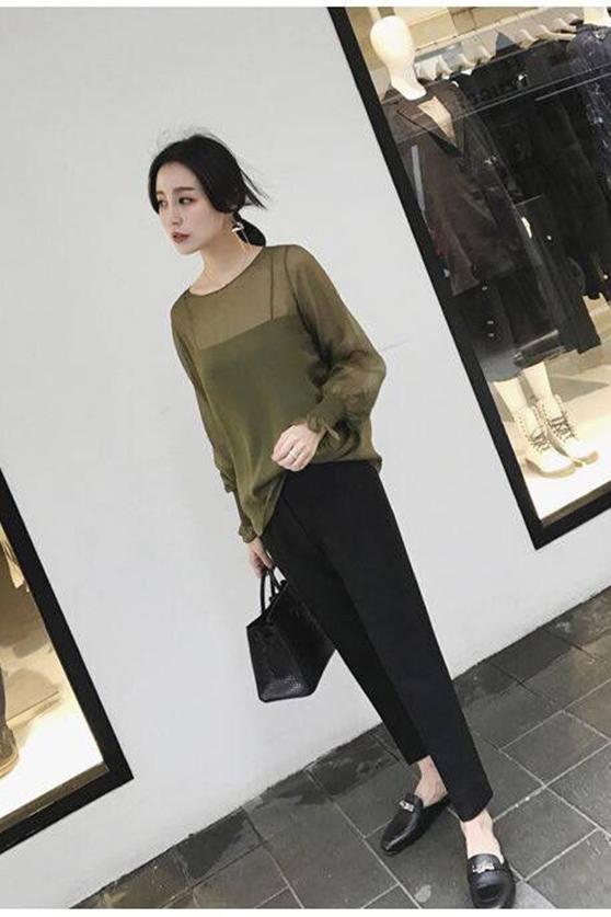 哈伦裤搭配整套女秋冬款,哈伦裤搭配上衣女冬减龄