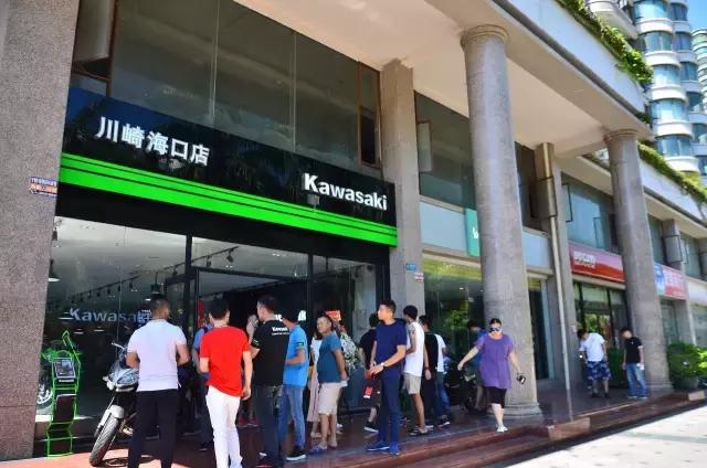 海口川崎机车专卖店,海口川崎分期付款专卖店