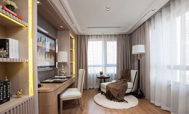 檀香湾150平格局,高端轻奢风123平方四房二厅