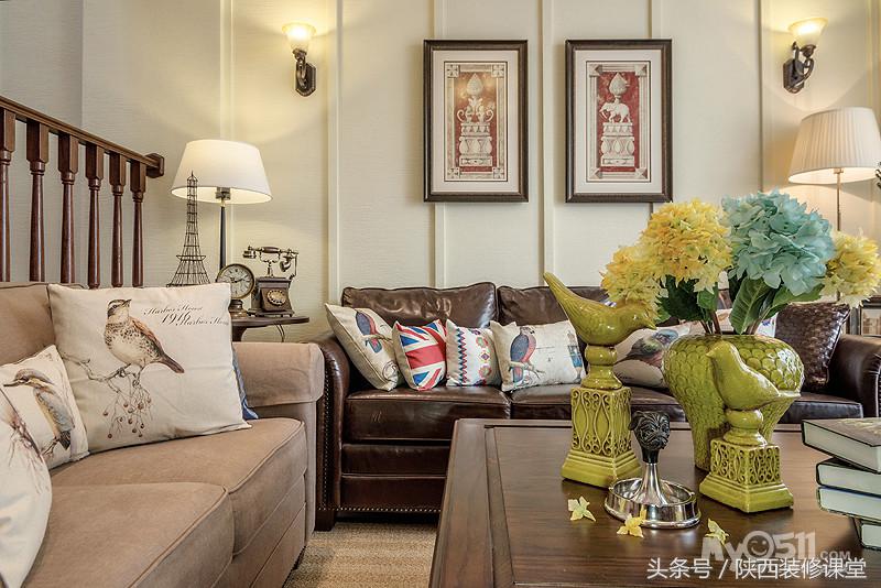 190平方装现代美式风格要多少钱,180平复式现代美式