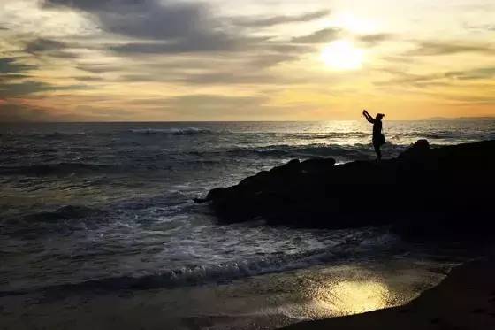 威海千里海岸线风景画,威海的海边适合拍照的地方