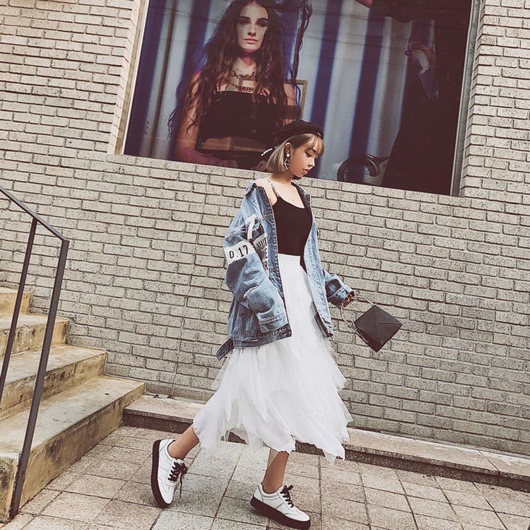 夏日穿搭oversize穿搭,洋气外穿遮肉早秋上衣女oversize