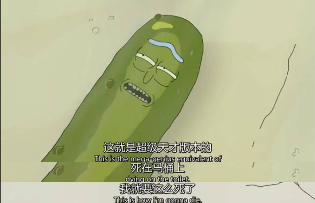 一条黄瓜加上宇宙第一的脑袋，等于无敌的存在，神剧瑞克回归