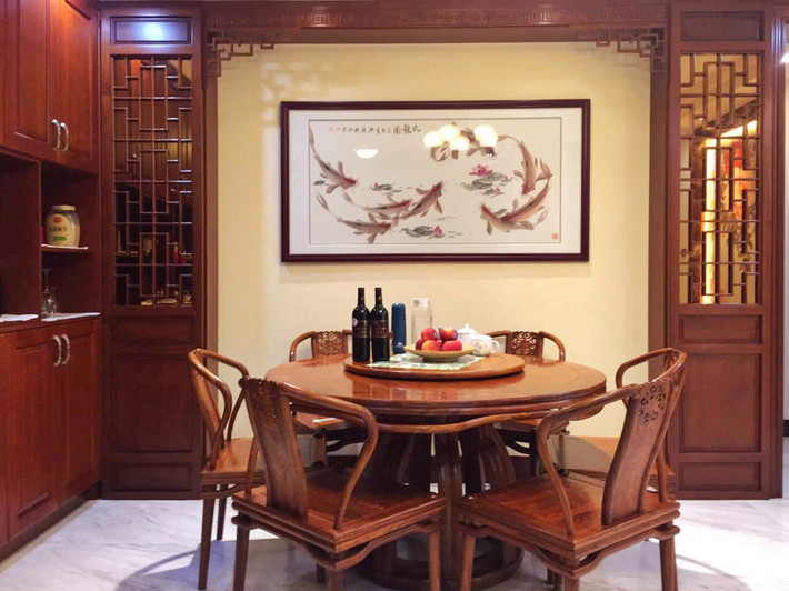 轻奢与古典红木混搭,红木中式轻奢风格全屋搭配