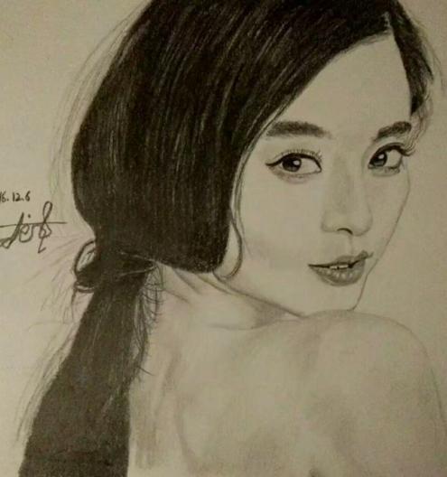 素描明星头像高清图片,很丑但一眼能认出的明星素描