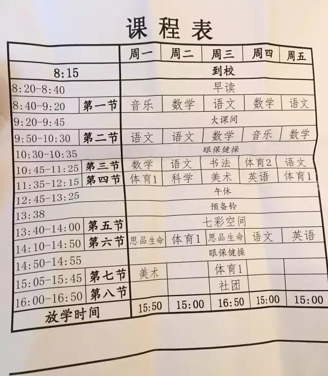 成都小学一年级都需要学啥,成都小学一年级每周课程安排表