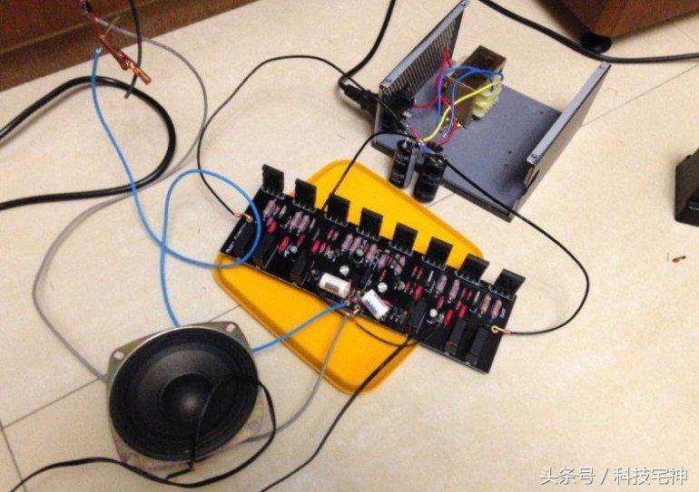 自制12v5000w大功率功放,制作单管大功率功放