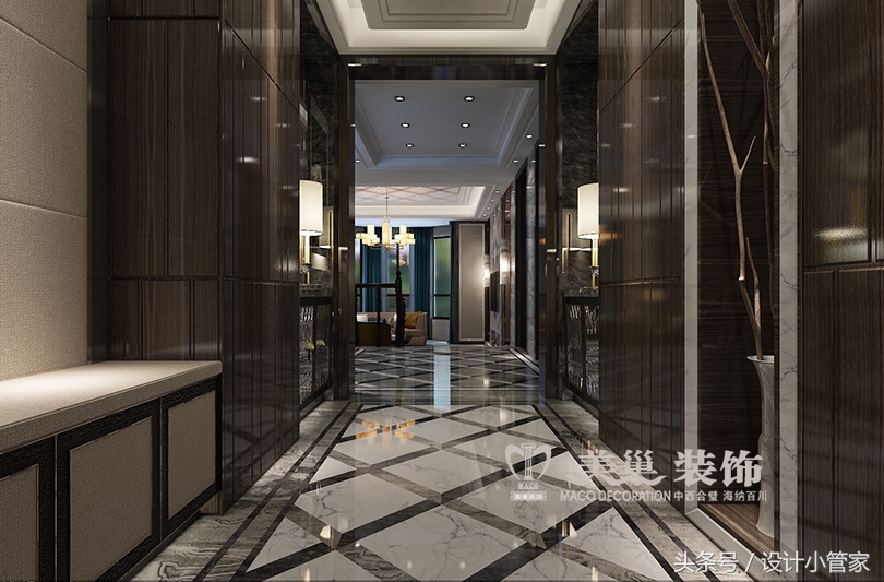 郑州金水湾家装轻奢风格90平,郑州林溪湾欧式装修