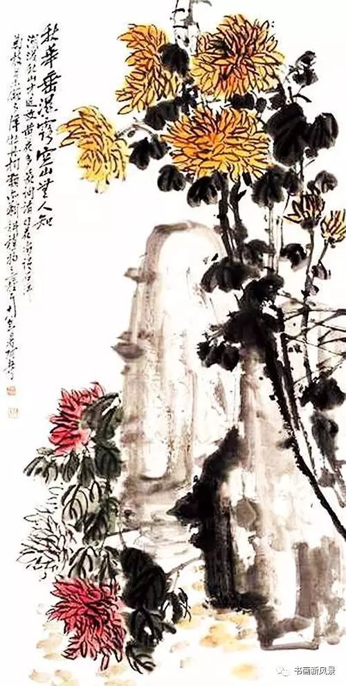 潘天寿画菊,潘天寿画100幅