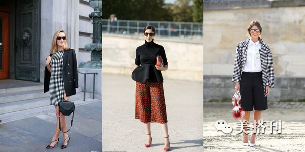 千鸟格永不落伍的复古元素,经典千鸟格超显品味气质