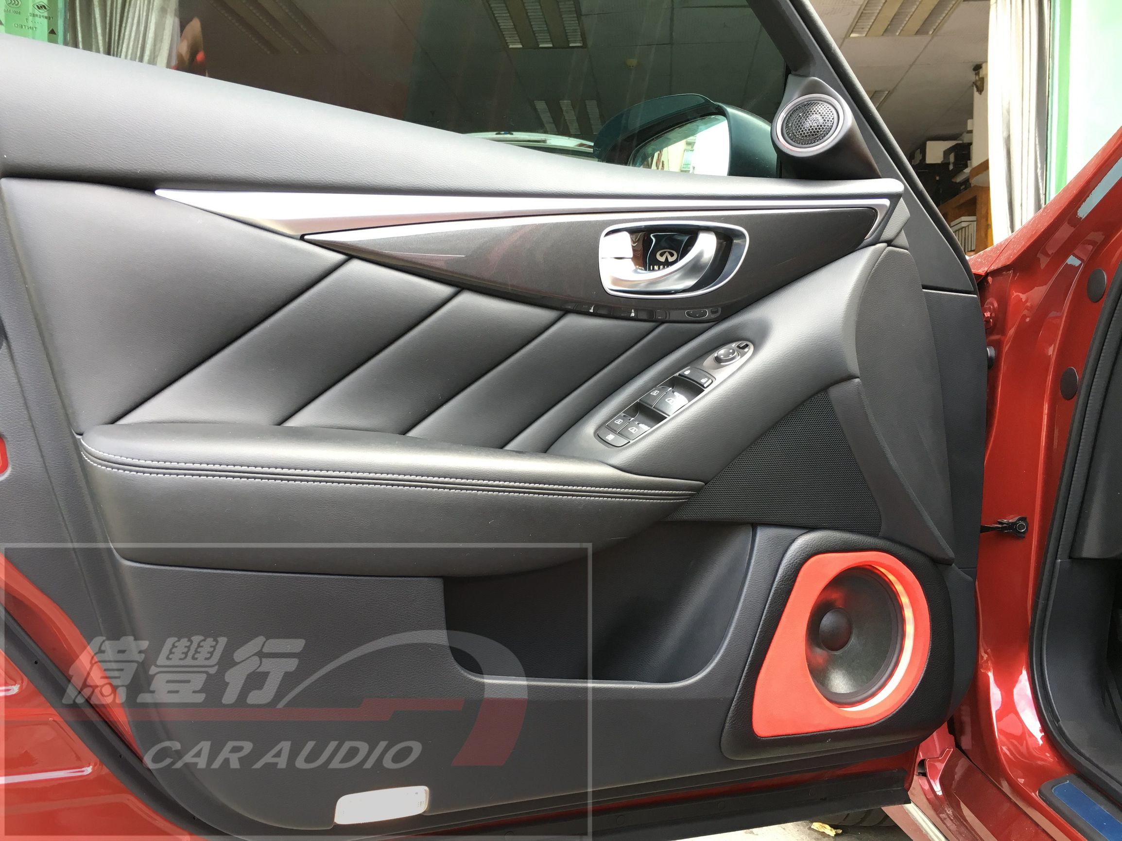 中山英菲尼迪音响改装qx50,英菲尼迪q50音响16喇叭