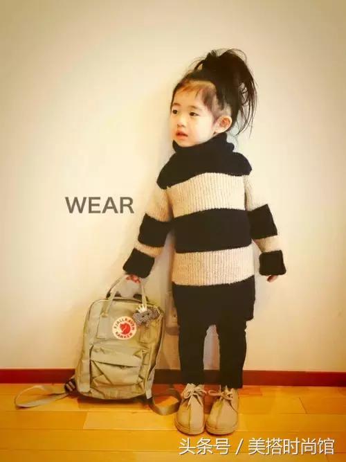 150小个子童装穿搭中性风,日系穿搭女童图